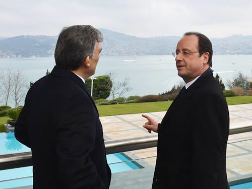 Cumhurbaşkanı Gül’den Fransa Cumhurbaşkanı Hollande Onuruna Öğle Yemeği